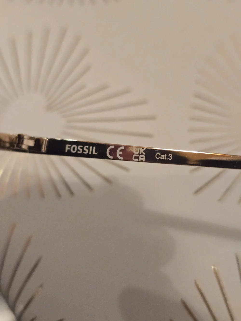 Fossil Women's Square Gradient Sunglasses in Black and Gold